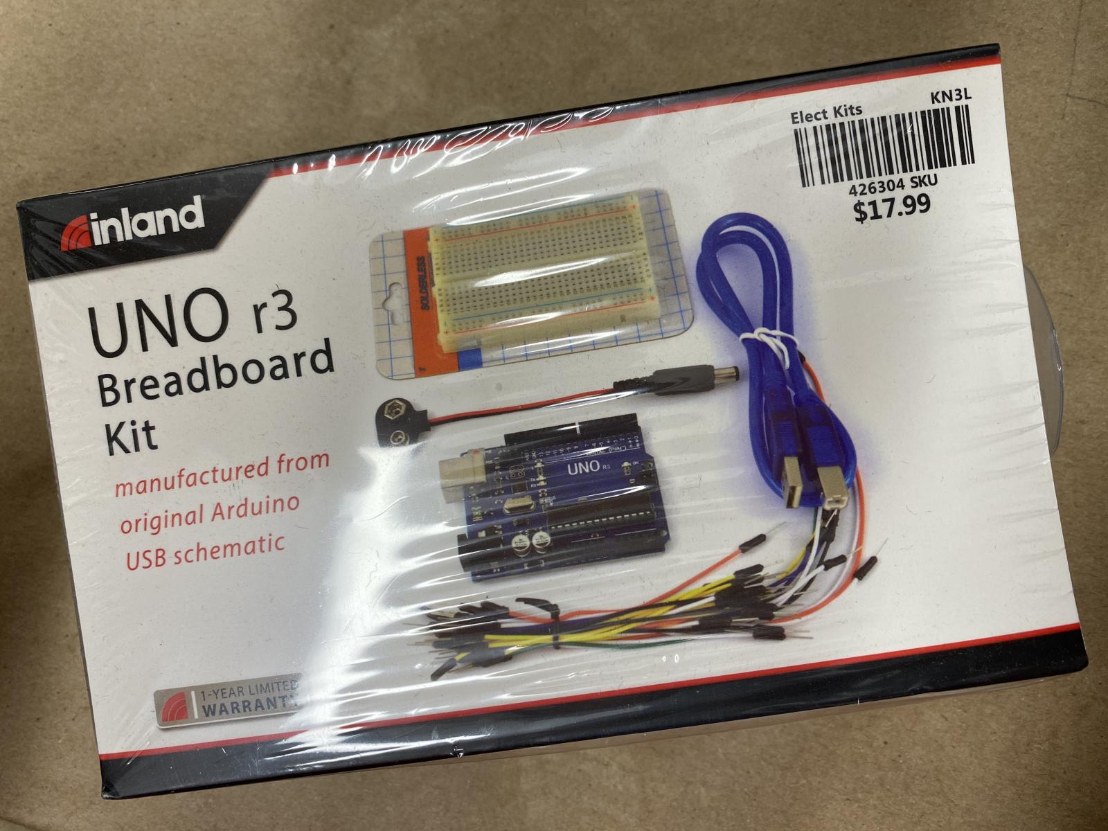 Arduino Uno r3 Breadboard Kit