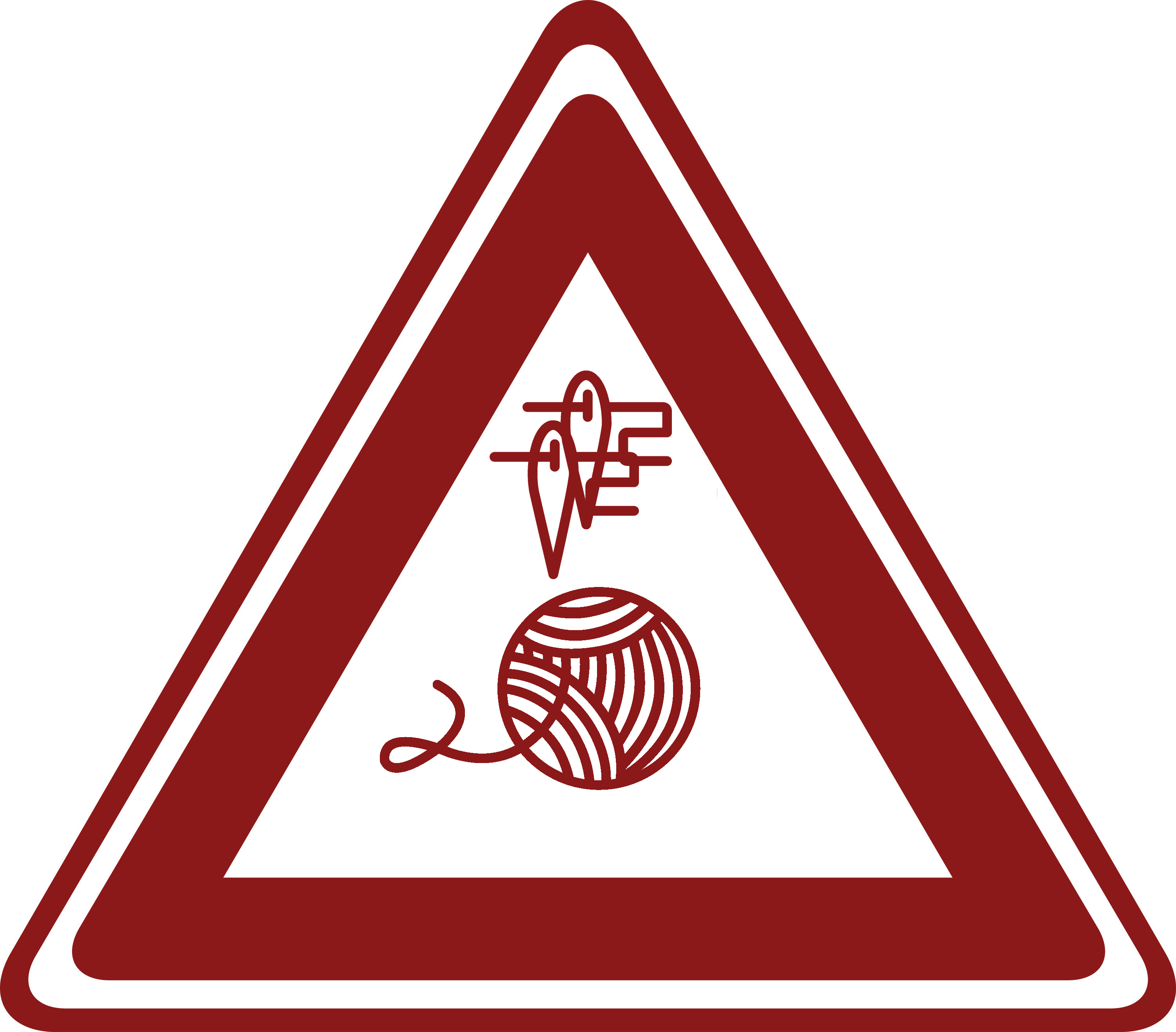 Knitting Machine Badge