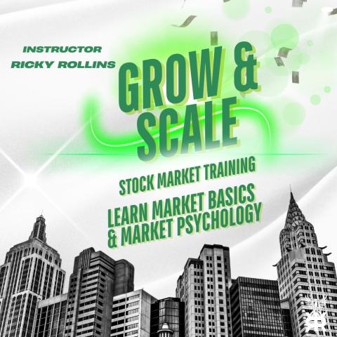 a promotional image with city skyline surrounded by highlights of the class topics