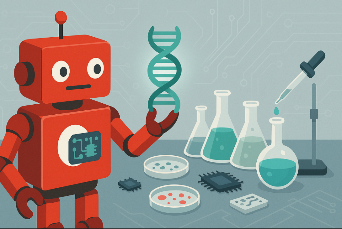 Robot Holding DNA